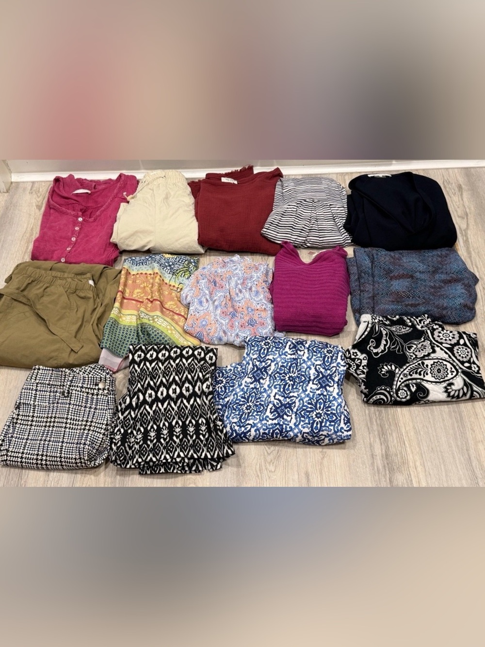Lot Of 14 Pieces Women's Clothing Anthropologie J McLaughlin DVF More Size M